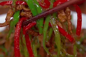 家常版青椒炒肉丝做法，简单美味好吃又下饭#家常菜 #青椒炒肉丝视频封面