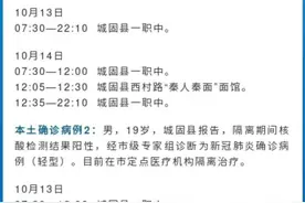 #主动报备行踪 10月20日城固县新增新冠肺炎本土确诊病例16例、本土无症状感染者活动轨迹11例 主要活动轨迹公布 （编辑：王玉恒）视频封面