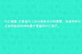 一分钟教你了解什么是外汇储备_外汇视频封面