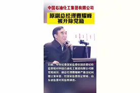中国石油化工集团有限公司原副总经理曹耀峰被开除党籍#中石油 #开除党籍 视频封面