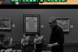 #梵高 #向日葵 遭游客泼番茄酱，据了解，该作品价格7250万英镑@抖音艺术 @抖音短视频视频封面