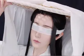 #创作灵感 #二哈和他的白猫师尊 试了盲眼师昧，这回是手勾假发佩戴教程~#cos假发教程视频封面