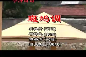 #赣南采茶戏 赣南小调 斑鸠调视频封面