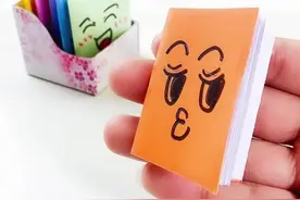 自制彩色的迷你小本子❤️能放手心的笔记本，一张纸能做好几本，简单有趣又可爱。视频封面