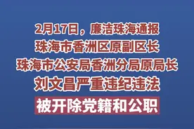 #珠海 市#香洲 区原副区长、珠海市#公安 局香洲分局原局长刘文昌严重违纪违法被开除党籍和公职！视频封面
