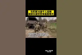 乌军第36旅千人投降，副旅长被俘受审画面曝光。#俄乌冲突 #俄罗斯 @抖音短视频视频封面