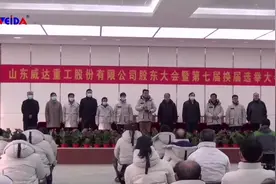 山东威达重工股份有限公司股东大会暨第七届换届选举胜利召开视频封面