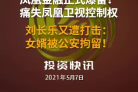 凤凰金融正式爆雷！痛失凤凰卫视控制权，刘长乐又遭打击：女婿被公安拘留！#凤凰卫视#凤凰金融#爆雷#刘长乐视频封面