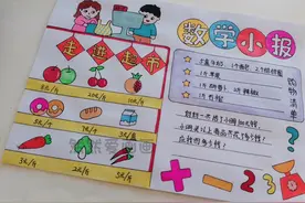 数学小报走进超市，超市里的数学手抄报，购物清单手抄报视频封面