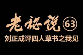 《老秘說63》刘正成评四人草书之我见。视频封面