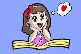 世界读书日手抄报素材：爱读书的小女孩简笔画视频封面