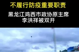 黑龙江鸡西市政协原主席李洪祥被双开：不履行防疫重要职责视频封面