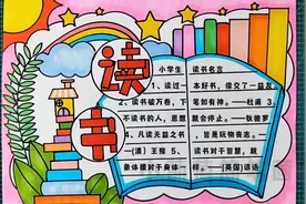 读书手抄报/读书小报，世界读书日手抄报，有线稿可打印#读书视频封面