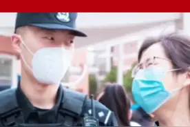 “他是我的学生！”#北京一考点执勤特警偶遇高中老师，老师自豪地笑开了花！#2022高考必胜视频封面
