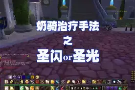 奶骑治疗手法，圣光术 圣光闪现#魔兽世界怀旧服 #巫妖王之怒视频封面