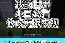 我的世界 最简单教程 修改无限夜视效果#我的世界 #我的世界教程 #游戏视频封面