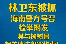 “十二哥”林卫东被抓 海南警方号召检举揭发相关违法犯罪线索！ @抖音短视频视频封面
