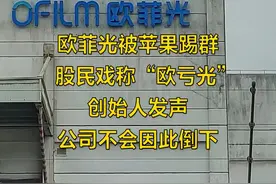 欧菲光被苹果踢群股民戏称“欧亏光”创始人发声 公司不会因此倒下#苹果 #欧菲光 #股票 #财经视频封面