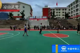 军企共建，与武警进行篮球友谊赛，体现了军爱民，民爱军视频封面