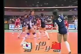 1991年世界杯赛中国-南朝鲜 #中国女排 #李月明视频封面