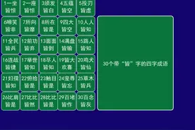 30个带“皆”字的四字成语 一坐皆惊 yī zuò jiē jīng视频封面