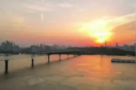 #武汉的样子 【夕阳下的长江大桥视频封面