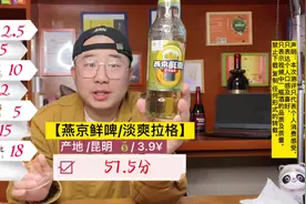 【燕京鲜啤】57.5分  #啤酒测评 #工业啤酒和精酿的区别视频封面