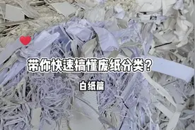 快速搞懂废纸分类(2)老板们看过来，白废分类指南来啦！#再生资源视频封面