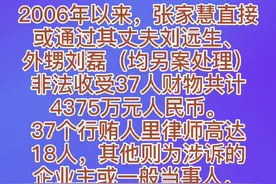 海南省高级人民法院原副院长张家慧非法收受他人财物4375万元，37个行贿人里律师高达18人视频封面