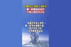 #时隔8年上海拟上调水价，第一阶梯综合水价计划上涨约18.5％视频封面
