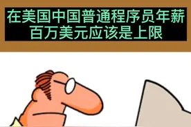 在美国中国普通程序员年薪，百万美元应该是上限视频封面