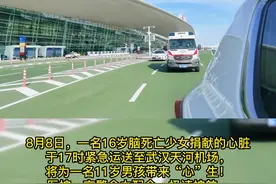 广州“救命心”顺利抵达中南医院，武汉医护交警极速护航！@武汉交警视频封面