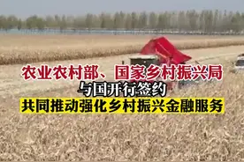 农业农村部、国家乡村振兴局与国开行签约 共同推动强化乡村振兴金融服务视频封面