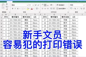新手文员容易犯的打印错误。#excel#电脑#办公技巧视频封面