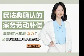 民法典家务劳动补偿，离婚只赔五万？ 5万？视频封面