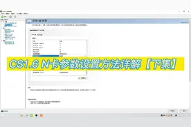 N卡设置参数详解【下集】，仅供CS1.6玩家参考#游戏 #steam游戏视频封面