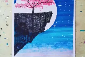 几支马克笔画出星空，是不是又简单又随便，你也随便的画一画吧#想画就画#星空画 #马克笔画 #一起学画画 #手绘 @DOU+小助手 @抖音短视频 