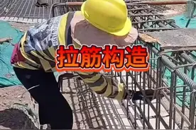 #工地 #钢筋工 #建筑施工现场 #农民工           拉筋构造视频封面
