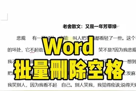 Word批量删除空格#Word #Word技巧 #office办公技巧视频封面