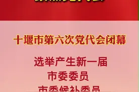 刚刚，十堰市六届市委、纪委选举产生！#十堰@抖音短视频 @DOU+小助手视频封面