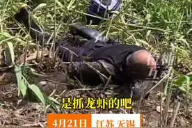大爷深陷泥潭难以自拔，小伙以为在抓龙虾🦞求大爷的心理阴影面积视频封面