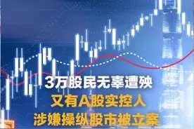 3万股民无辜"遭殃" 又有A股实控人涉嫌操纵股市被立案 #股份#证监会视频封面