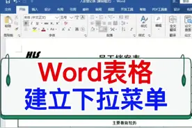 Word表格建立下拉菜单。#excel #wps #电脑 #教程 #office办公技巧视频封面