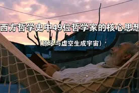 “原子与虚空生成宇宙”｜西方哲学史中49位哲学家的核心思想视频封面