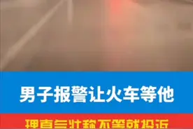 男子报警让火车等他20分钟，理直气壮称不等就投诉。#社会百态 #高铁  #投诉电话 #客服 #接警员 视频封面