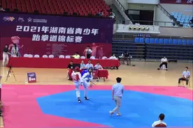 #岳阳高丽跆拳道 2021湖南省青少年跆拳道锦标赛/男子丙组+55kg视频封面