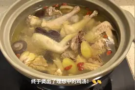 终于煲出了理想中的鸡汤！这么煲真的超好喝~快学起来，回家过年露一手🤗#鸡汤 #vlog日常