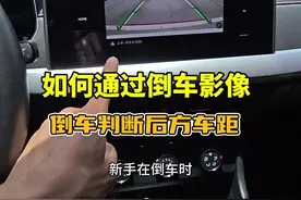 倒车如何通过倒车影像判断后方车辆车距？地面车尾刮蹭 #每天一个汽车知识 #驾驶技巧 #懂车小知识视频封面
