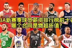 新赛季NBA球员薪资排行榜前十名，哪个合同是物超所值？ #nba视频封面