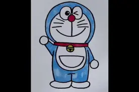 哆啦A梦机器猫简笔画教程图案#简笔画 #儿童简笔画 #零基础学画画视频封面